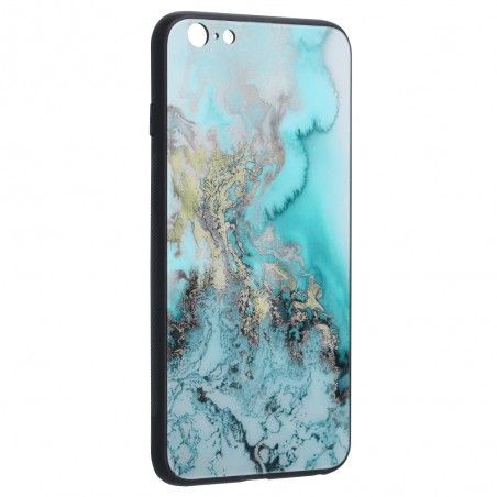 Husa Carcasa Spate pentru iPhone 6 / iPhone 6s - Glaze Glass, Blue Ocean