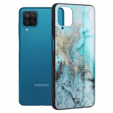 Husa Carcasa Spate pentru Samsung Galaxy A12 / Galaxy A12 (2021) Nacho - Glaze Glass,  Blue Ocean