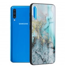 Husa 360 Protectie Totala Fata Spate pentru Samsung Galaxy A30s / A50 / A50s , Dark Blue