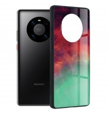 Husa Carcasa Spate pentru Huawei Mate 40 Pro - Glaze Glass,  Red Nebula
