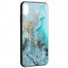 Husa Carcasa Spate pentru iPhone X / XS - Glaze Glass,  Blue Ocean