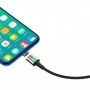 Cablu de date, incarcare, din zinc,magnetic, Baseus USB micro USB 2.4A 1m, Negru