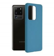 Husa Tpu Carbon pentru Samsung Galaxy S20 Ultra, Midnight Blue