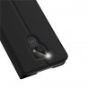 Husa Flip Tip Carte DuxDucis Skin Pro pentru Motorola Moto E7 , Neagra
