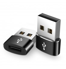 Adaptor USB la Type-C, Techsuit - Negru