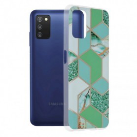 Husa Carcasa Spate pentru Samsung Galaxy A03s - Glaze Glass,  Blue Nebula