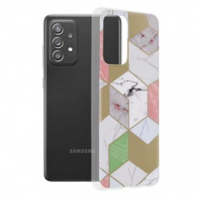 Husa Carcasa Spate pentru Samsung Galaxy A52 4G / A52 5G - Glaze Glass,  Fiery Ocean