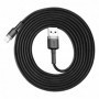 Cablu de date Baseus Cafule Lightning 200cm Grey/black
