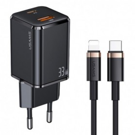 Baterie Externa 2x USB, Type-C, Micro-USB, 2A, 20000mAh - Hoco Smart (J111A) - Neagra