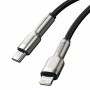 Cablu de Date Type-C la Lightning 20W, 2m - Baseus Cafule Series (CATLJK-B01) - Black
