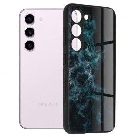 Husa pentru Samsung Galaxy S23 - Techsuit Marble Series - Verde Hex