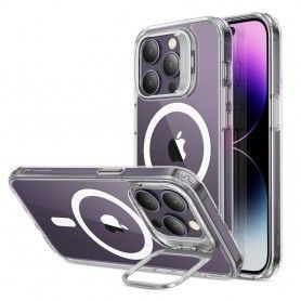 Husa iPhone 14 Pro Max - Spigen Optik Armor Mag - Neagra