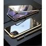 Husa Magnetica 360 cu sticla fata spate, pentru iPhone XI 11 Pro, Auriu