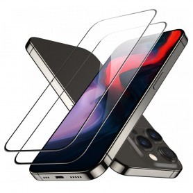 Folie pentru iPhone 15 Pro Max (set 2) - Ringke Easy Slide Tempered Glass - Clear
