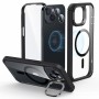 Husa pentru iPhone 15 + Folie - ESR Armor Tough Kickstand HaloLock - Clear Neagra