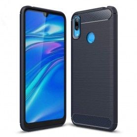 Husa Tpu Carbon pentru Huawei Y7 (2019), Midnight Blue  - 1