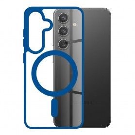 Husa pentru Samsung Galaxy S24 - Techsuit Carbon Silicone - Albastra