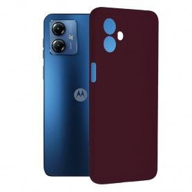 Husa pentru Motorola Moto G14 - Techsuit Carbon Silicone - Albastra