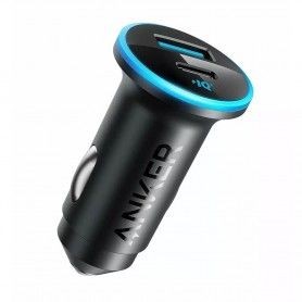 Yesido - Car Charger (Y54) - USB, Type-C, Fast Charging, 60W, with Cable USB-C to Lightning - Negru