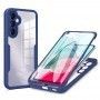 [PACHET 360] -  Husa pentru Samsung Galaxy A14 4G / A14 5G + Folie - Techsuit ColorVerse 360 Series - Albastra