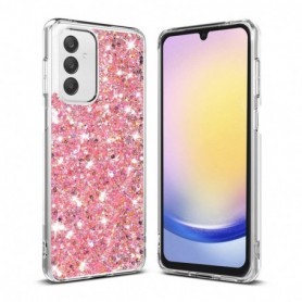 Husa pentru Samsung Galaxy A25 5G - Techsuit Sparkly Glitter - Roz