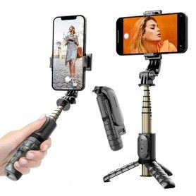 Selfie Stick 360° cu Telecomana si Trepied - Yesido (SF13) - Negru