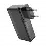 Acumulator cu Plug US / EU, USB, Type-C, 22.5W, 10000mAh - Hoco Friendly (Q16) - Negru