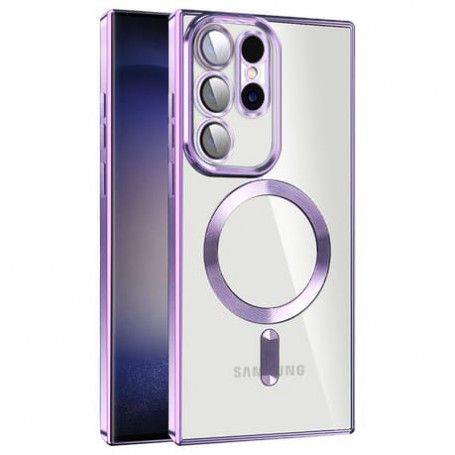 Husa pentru Samsung Galaxy S24 Ultra - Techsuit Luxury Crystal MagSafe - Light Mov