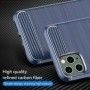 Husa pentru iPhone 11 Pro Max - Techsuit Carbon Silicone - Albastra