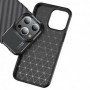 Husa pentru iPhone 15 Pro - Techsuit CarbonFiber - Neagra