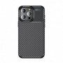 Husa pentru iPhone 15 Pro - Techsuit CarbonFiber - Neagra