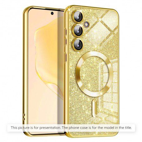 Husa pentru Samsung Galaxy S24 Ultra - Techsuit Luxury Glitter MagSafe - Gold