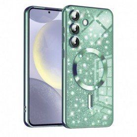 Husa pentru Samsung Galaxy S24 Plus - Techsuit Luxury Crystal MagSafe - Deep Verde