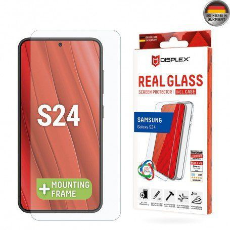 Folie pentru Samsung Galaxy S24 - Displex Real Glass + Case - Clear