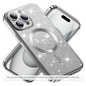 Husa pentru iPhone 15 - Techsuit Luxury Glitter MagSafe - Light Verde