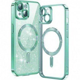 Husa pentru iPhone 15 Plus - Techsuit Luxury Glitter MagSafe - Light Mov