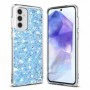 Husa pentru Samsung Galaxy A55 5G - Techsuit Sparkly Glitter - Albastra