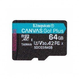 Card de Memorie, 64GB - Kingston Canvas Go Plus (SDCG3/64GBSP) - Negru