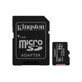Card de Memorie cu Adaptor, 64GB - Kingston Canvas Select Plus (SDCS2/64GB) - Negru