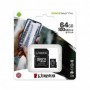 Card de Memorie cu Adaptor, 64GB - Kingston Canvas Select Plus (SDCS2/64GB) - Negru