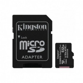 Card de Memorie cu Adaptor, 256GB - Kingston Canvas Go Plus (SDCG3/256GB) - Negru