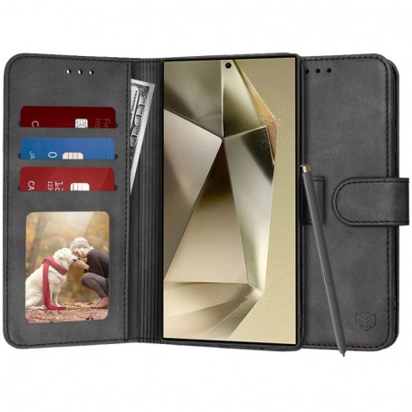 Husa pentru Samsung Galaxy S24 Ultra - Techsuit Diary Book - Neagra