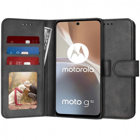 Husa pentru Motorola Moto G32 - Techsuit Diary Book - Neagra