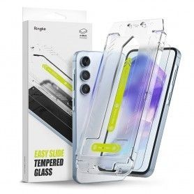 Folie pentru Samsung Galaxy A55 5G - Displex Real Glass + Case - Clear
