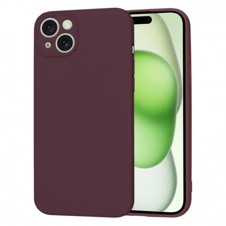 Husa pentru iPhone 15 Plus - Techsuit SoftFlex - Plum Rosie