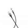 Cablu de date, magnetic, XO NB125 USB Type-C, 2A, 1m, Negru