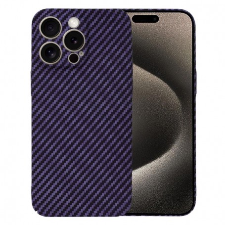 Husa pentru iPhone 15 Pro Max - Techsuit Carbonite FiberShell - Mov