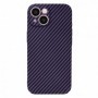 Husa pentru iPhone 15 - Techsuit Carbonite FiberShell - Mov