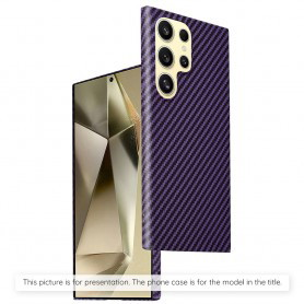 Husa pentru Samsung Galaxy A55 5G - Techsuit Carbonite FiberShell - Mov