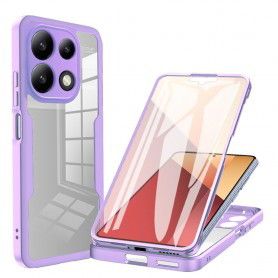 [PACHET 360] - Husa ColorVerse 360 + Folie de protectie -  Xiaomi Redmi Note 13 Pro 4G / Poco M6 Pro 4G  - Mov